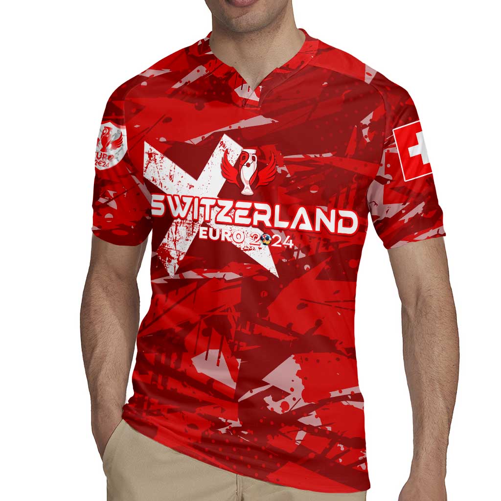 Personalized Switzerland Football 2024 Rugby Jersey Trophy Wing Style - Wonder Print Shop
