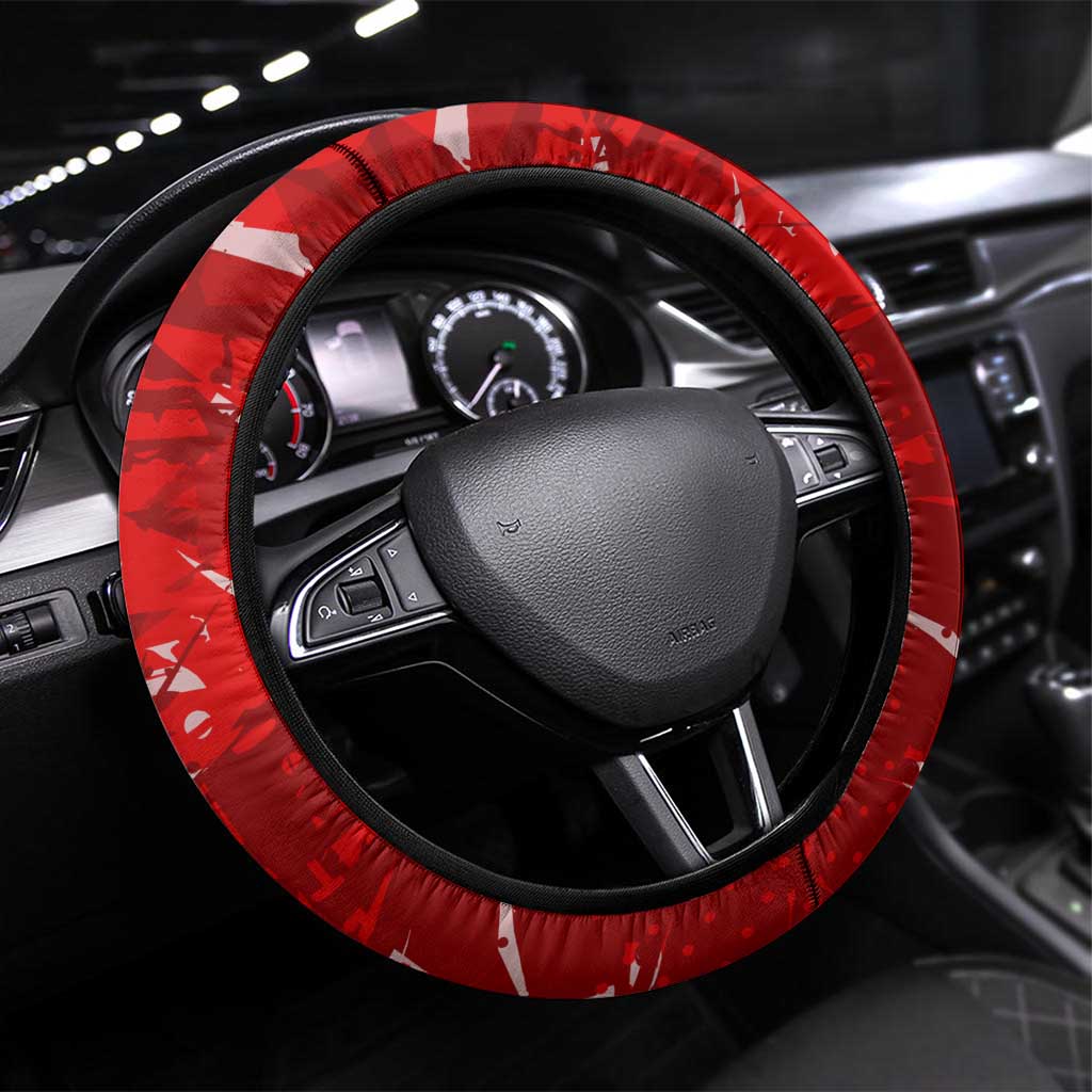 Switzerland Football 2024 Steering Wheel Cover Trophy Wing Style - Wonder Print Shop