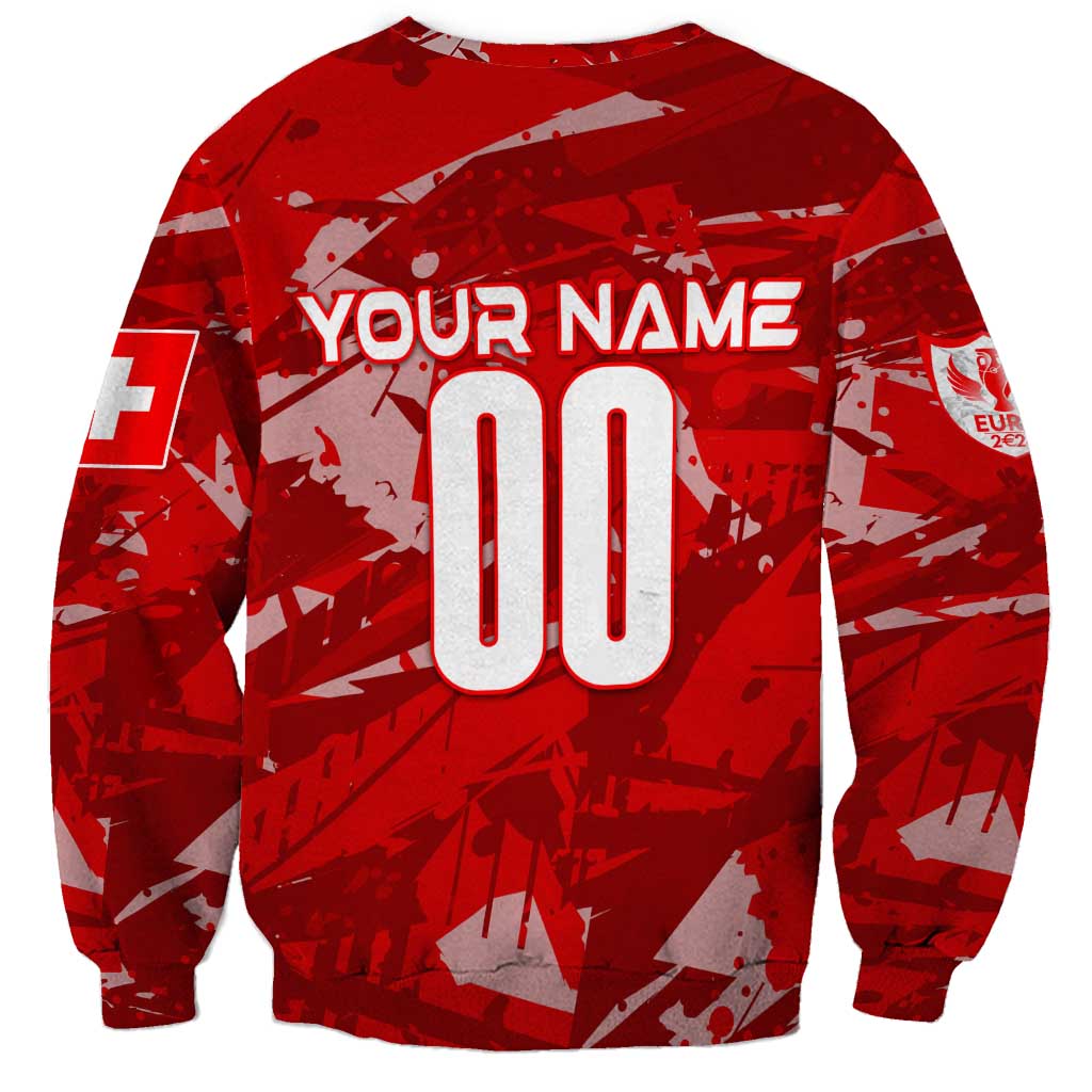 Personalized Switzerland Football 2024 Sweatshirt Trophy Wing Style - Wonder Print Shop