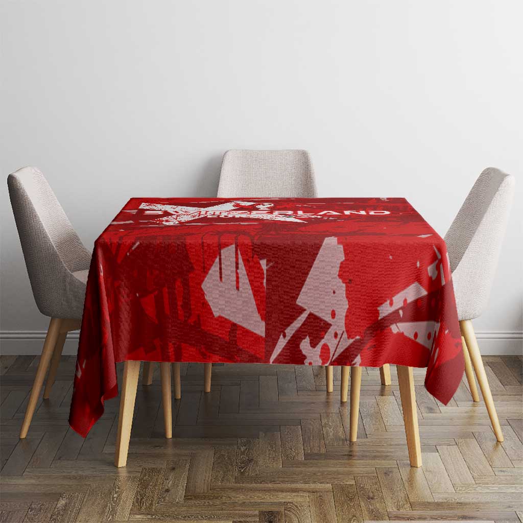 Switzerland Football 2024 Tablecloth Trophy Wing Style - Wonder Print Shop