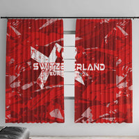 Switzerland Football 2024 Window Curtain Trophy Wing Style - Wonder Print Shop