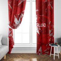 Switzerland Football 2024 Window Curtain Trophy Wing Style - Wonder Print Shop