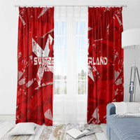 Switzerland Football 2024 Window Curtain Trophy Wing Style - Wonder Print Shop