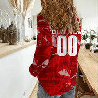 Personalized Switzerland Football 2024 Women Casual Shirt Trophy Wing Style - Wonder Print Shop