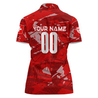 Personalized Switzerland Football 2024 Women Polo Shirt Trophy Wing Style - Wonder Print Shop