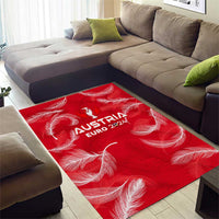 Austria Football 2024 Area Rug Trophy Wing Style - Wonder Print Shop