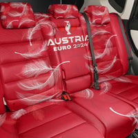 Austria Football 2024 Back Car Seat Cover Trophy Wing Style - Wonder Print Shop