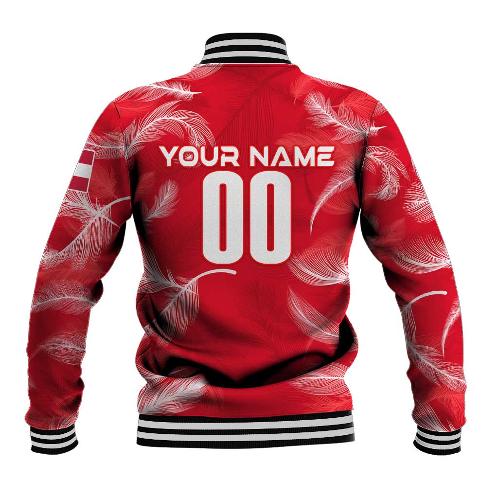 Personalized Austria Football 2024 Baseball Jacket Trophy Wing Style - Wonder Print Shop