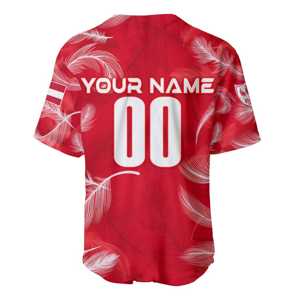 Personalized Austria Football 2024 Baseball Jersey Trophy Wing Style - Wonder Print Shop