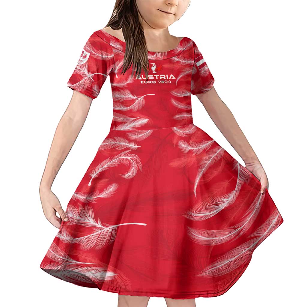 Personalized Austria Football 2024 Family Matching Mermaid Dress and Hawaiian Shirt Trophy Wing Style - Wonder Print Shop