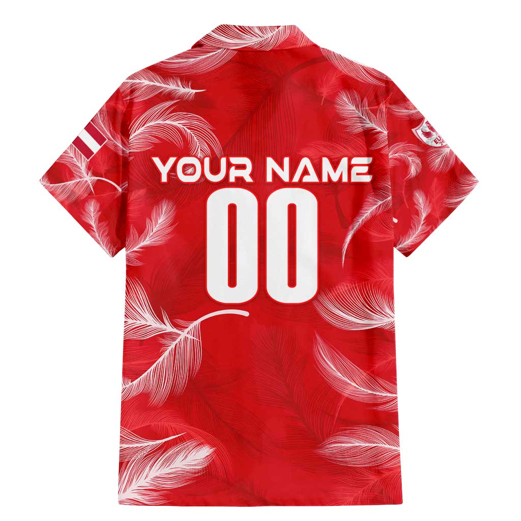 Personalized Austria Football 2024 Family Matching Mermaid Dress and Hawaiian Shirt Trophy Wing Style - Wonder Print Shop