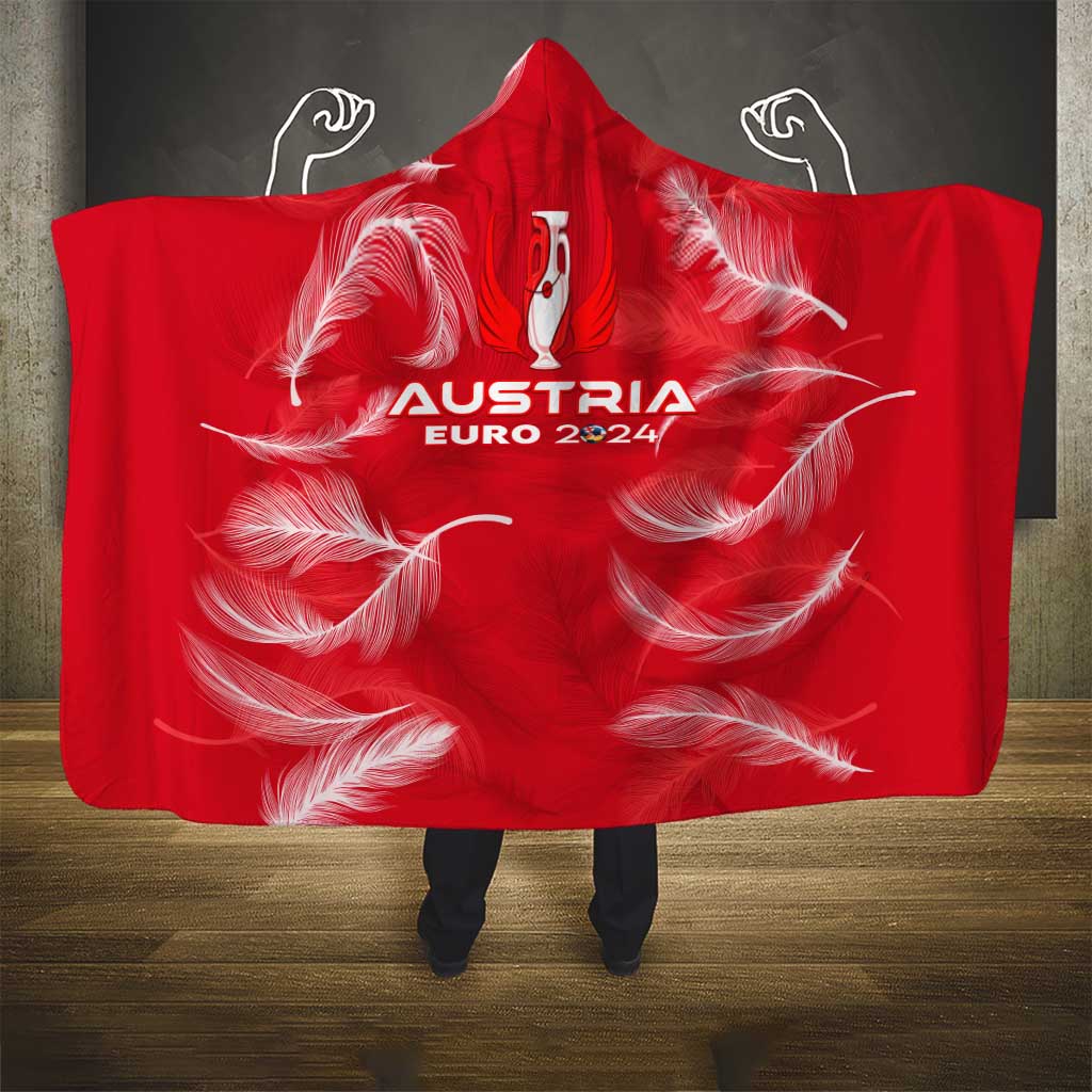 Austria Football 2024 Hooded Blanket Trophy Wing Style