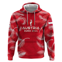 Personalized Austria Football 2024 Hoodie Trophy Wing Style - Wonder Print Shop