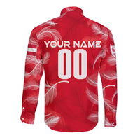 Personalized Austria Football 2024 Long Sleeve Button Shirt Trophy Wing Style - Wonder Print Shop