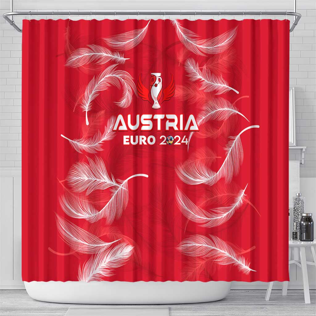 Austria Football 2024 Shower Curtain Trophy Wing Style