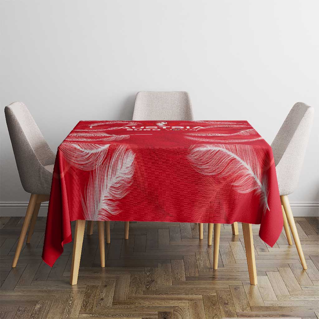Austria Football 2024 Tablecloth Trophy Wing Style - Wonder Print Shop