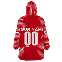 Personalized Austria Football 2024 Wearable Blanket Hoodie Trophy Wing Style - Wonder Print Shop