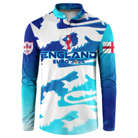 Personalized England Football 2024 Button Sweatshirt Trophy Wing Style - Wonder Print Shop