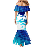 Personalized England Football 2024 Family Matching Mermaid Dress and Hawaiian Shirt Trophy Wing Style - Wonder Print Shop