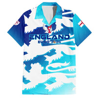 Personalized England Football 2024 Family Matching Off Shoulder Maxi Dress and Hawaiian Shirt Trophy Wing Style - Wonder Print Shop