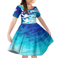 Personalized England Football 2024 Family Matching Short Sleeve Bodycon Dress and Hawaiian Shirt Trophy Wing Style - Wonder Print Shop