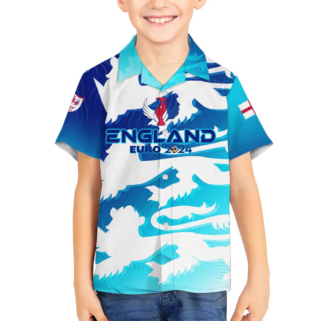 Personalized England Football 2024 Family Matching Summer Maxi Dress and Hawaiian Shirt Trophy Wing Style - Wonder Print Shop