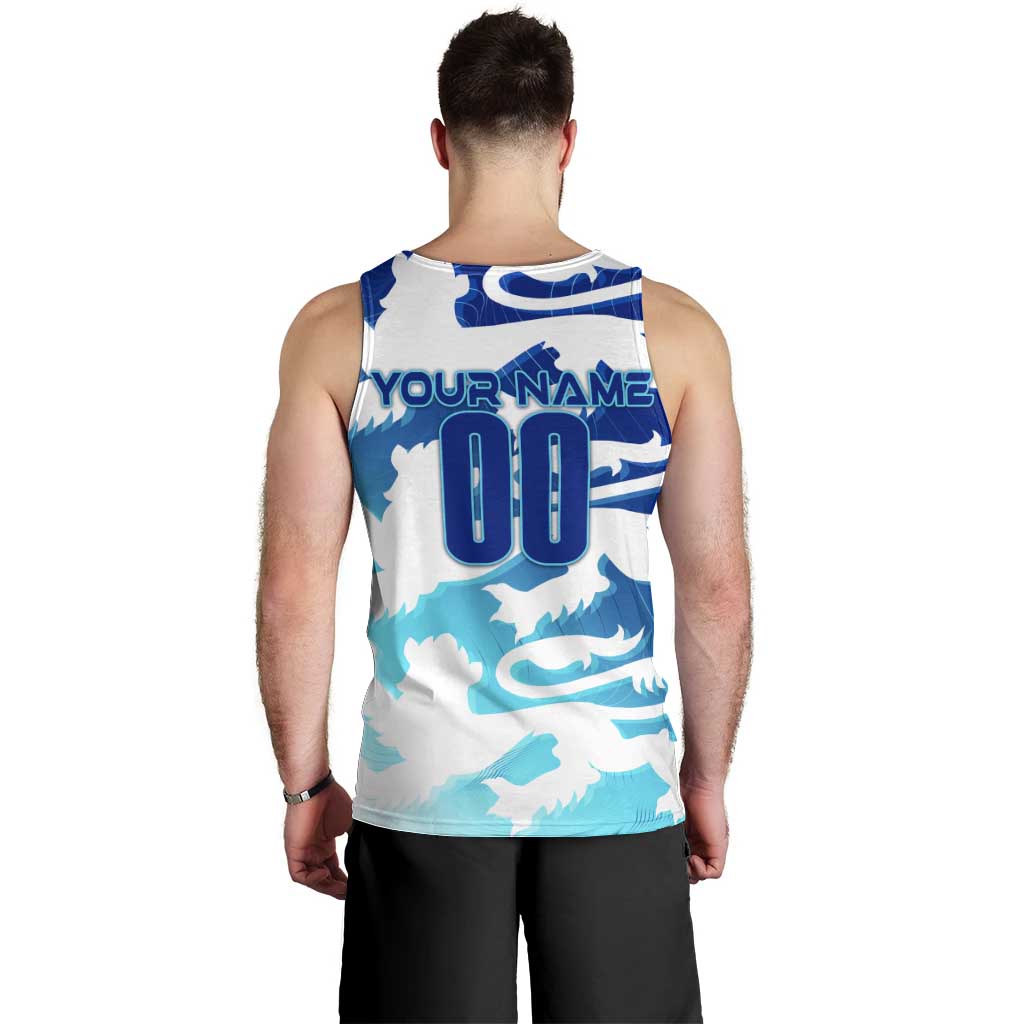 Personalized England Football 2024 Men Tank Top Trophy Wing Style - Wonder Print Shop