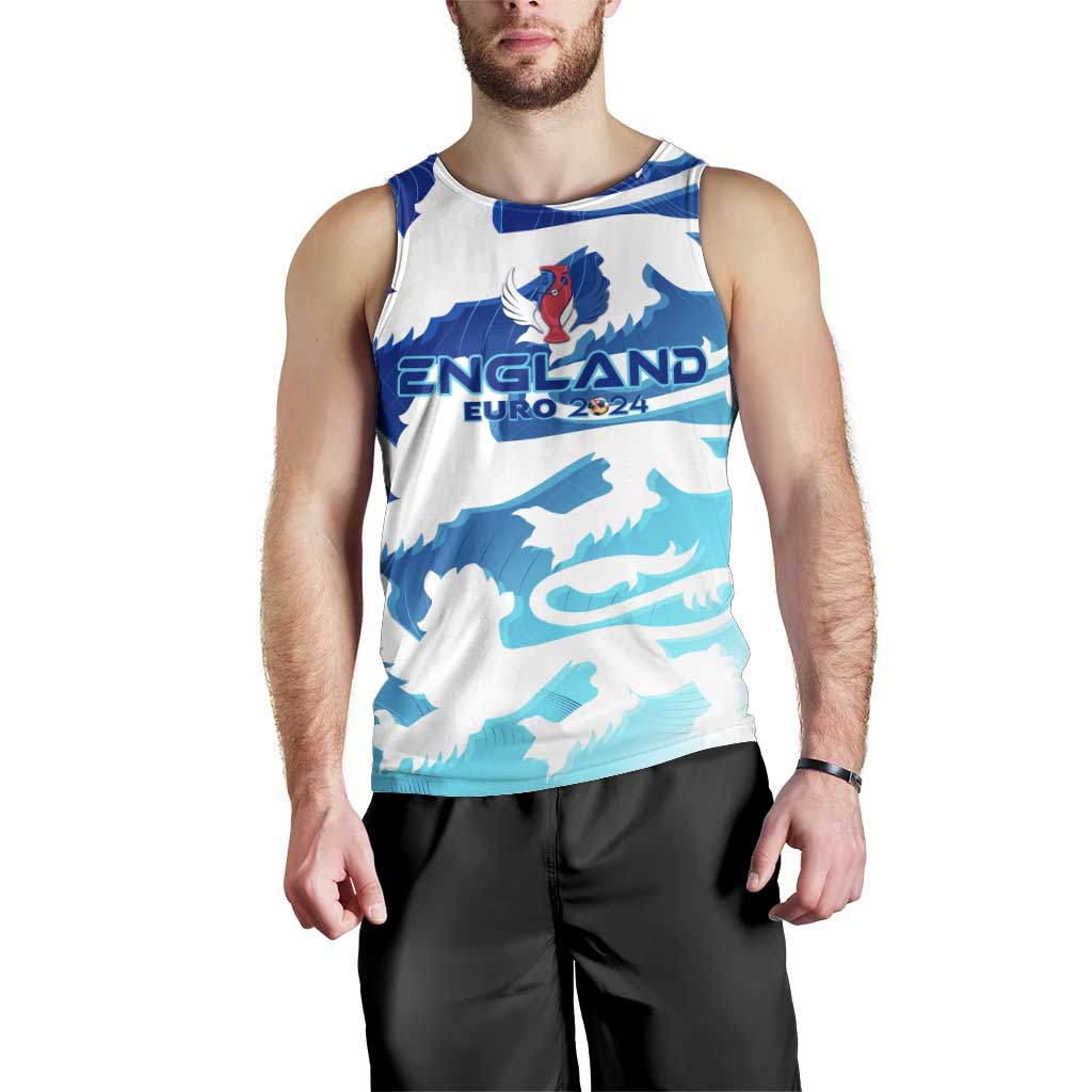 Personalized England Football 2024 Men Tank Top Trophy Wing Style - Wonder Print Shop