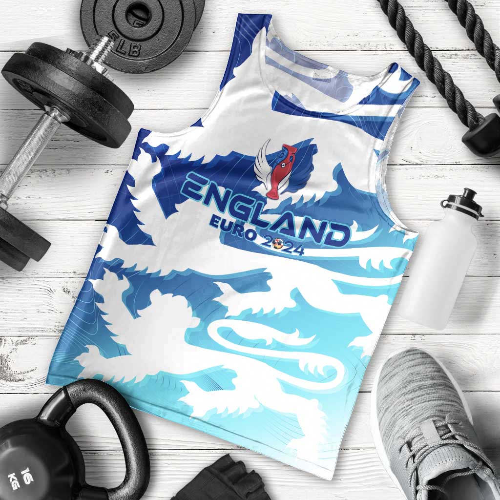 Personalized England Football 2024 Men Tank Top Trophy Wing Style - Wonder Print Shop