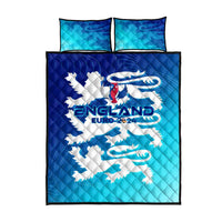 England Football 2024 Quilt Bed Set Trophy Wing Style - Wonder Print Shop