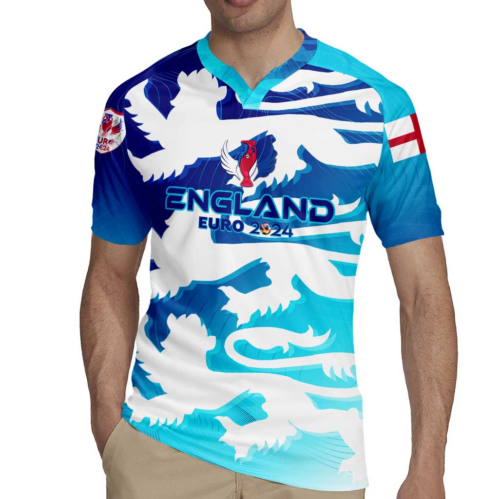 Personalized England Football 2024 Rugby Jersey Trophy Wing Style - Wonder Print Shop