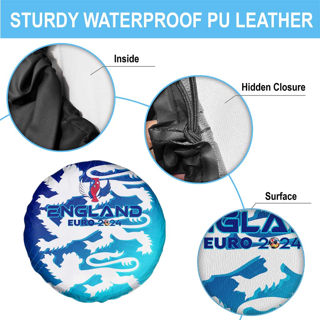 England Football 2024 Spare Tire Cover Trophy Wing Style - Wonder Print Shop