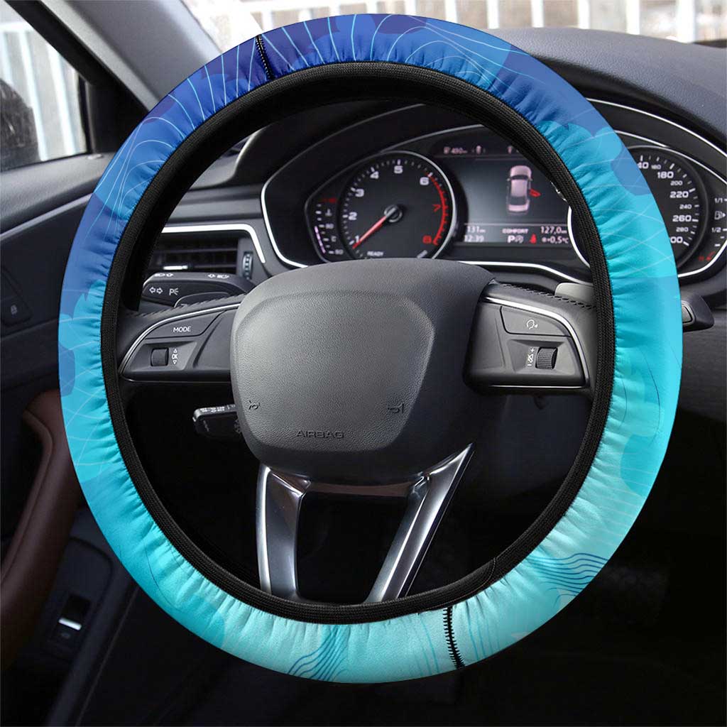 England Football 2024 Steering Wheel Cover Trophy Wing Style - Wonder Print Shop
