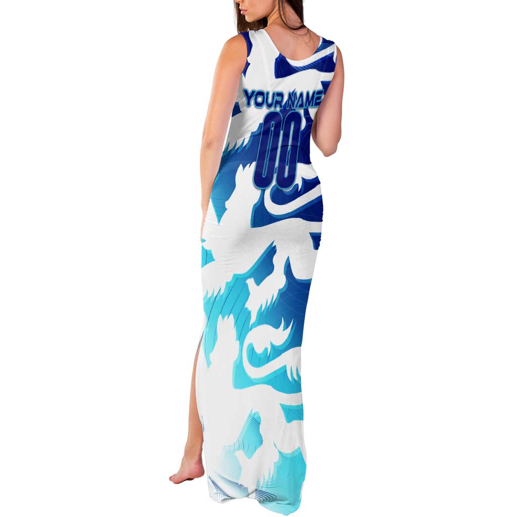 Personalized England Football 2024 Tank Maxi Dress Trophy Wing Style - Wonder Print Shop