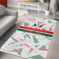 Hungary Football 2024 Area Rug Trophy Wing Style - Wonder Print Shop