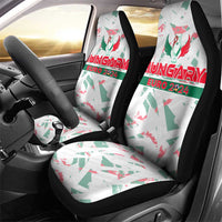 Hungary Football 2024 Car Seat Cover Trophy Wing Style - Wonder Print Shop