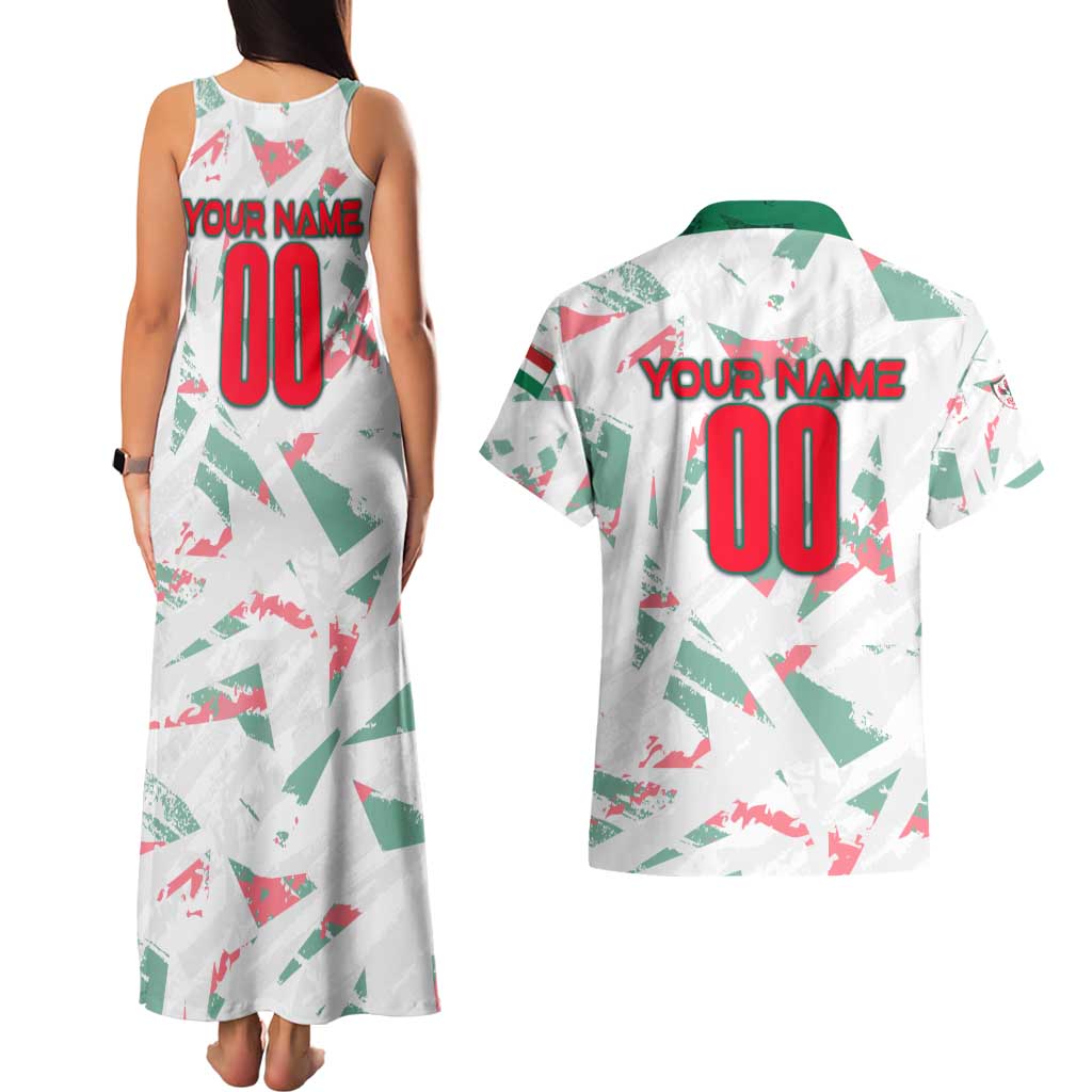 Personalized Hungary Football 2024 Couples Matching Tank Maxi Dress and Hawaiian Shirt Trophy Wing Style - Wonder Print Shop