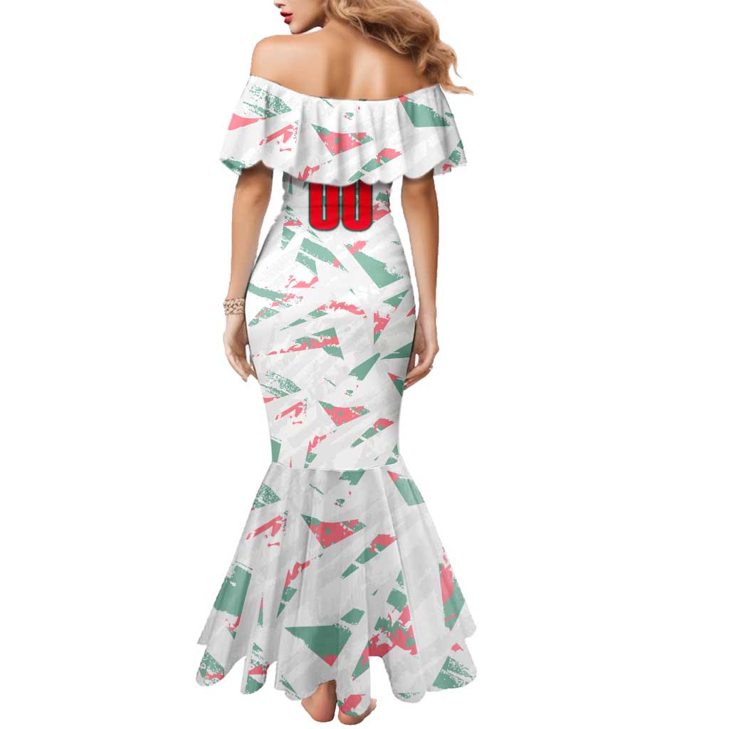 Personalized Hungary Football 2024 Family Matching Mermaid Dress and Hawaiian Shirt Trophy Wing Style - Wonder Print Shop