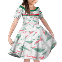 Personalized Hungary Football 2024 Family Matching Short Sleeve Bodycon Dress and Hawaiian Shirt Trophy Wing Style - Wonder Print Shop