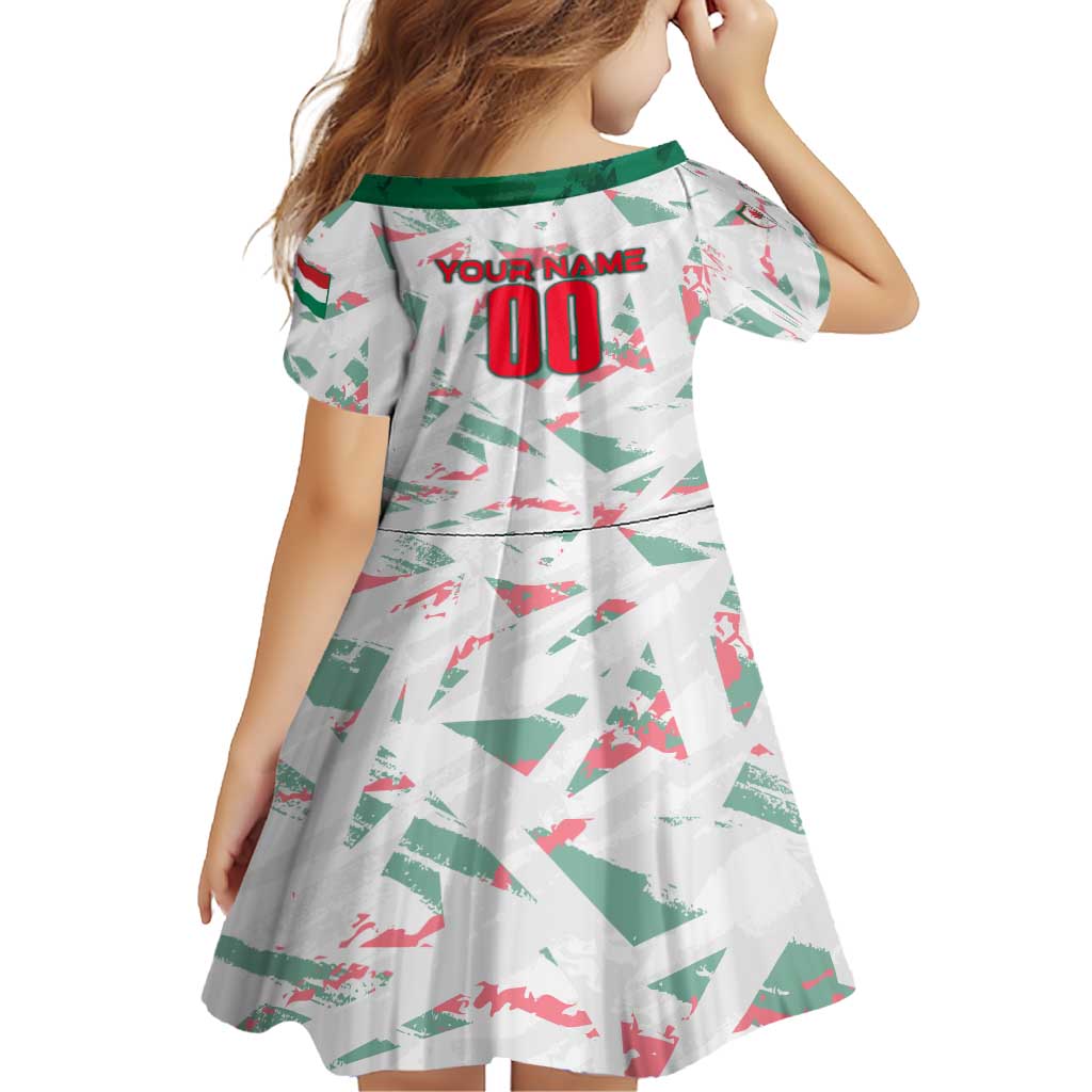 Personalized Hungary Football 2024 Family Matching Short Sleeve Bodycon Dress and Hawaiian Shirt Trophy Wing Style - Wonder Print Shop