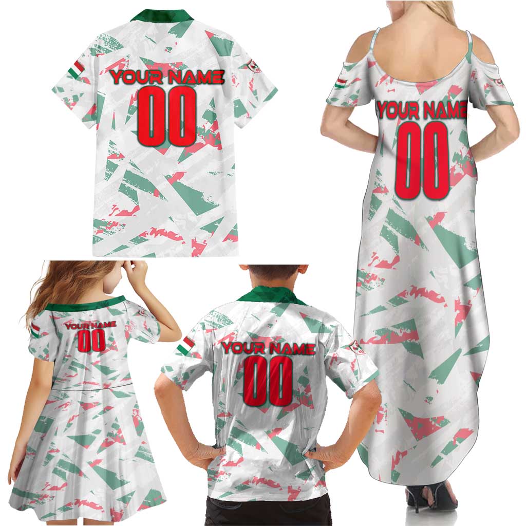 Personalized Hungary Football 2024 Family Matching Summer Maxi Dress and Hawaiian Shirt Trophy Wing Style - Wonder Print Shop