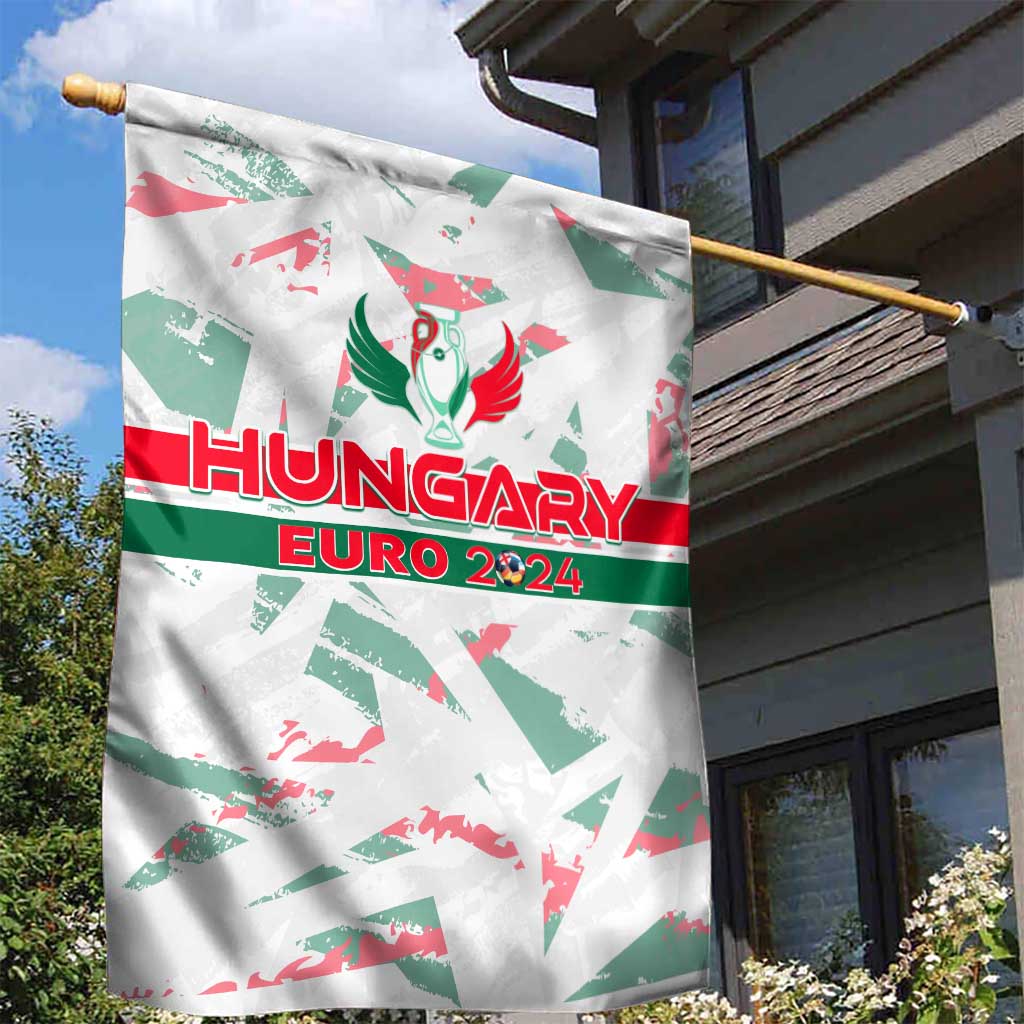 Hungary Football 2024 Garden Flag Trophy Wing Style - Wonder Print Shop