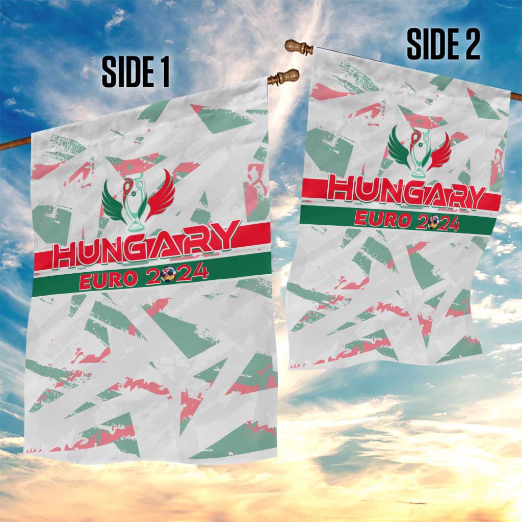 Hungary Football 2024 Garden Flag Trophy Wing Style - Wonder Print Shop