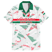 Personalized Hungary Football 2024 Hawaiian Shirt Trophy Wing Style - Wonder Print Shop