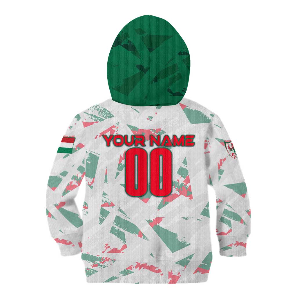 Personalized Hungary Football 2024 Kid Hoodie Trophy Wing Style - Wonder Print Shop