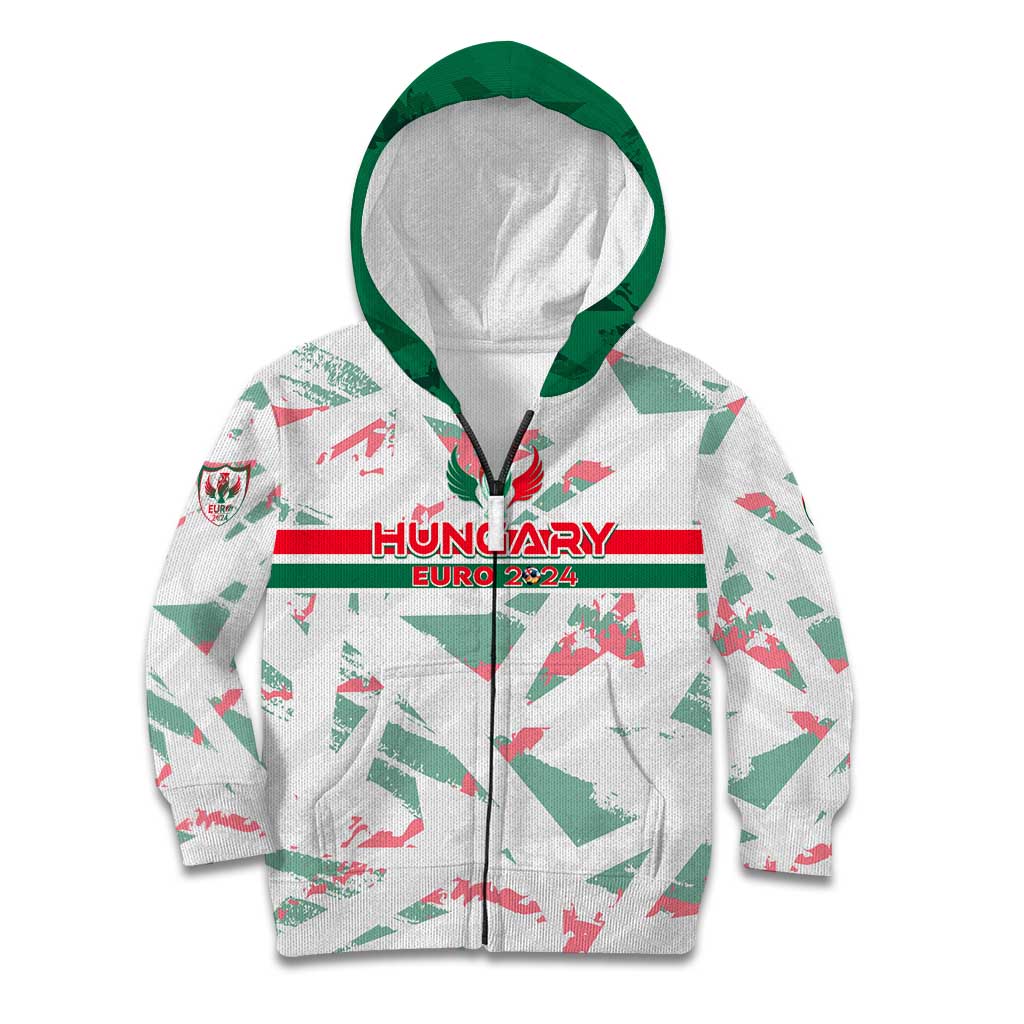 Personalized Hungary Football 2024 Kid Hoodie Trophy Wing Style - Wonder Print Shop