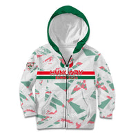 Personalized Hungary Football 2024 Kid Hoodie Trophy Wing Style - Wonder Print Shop