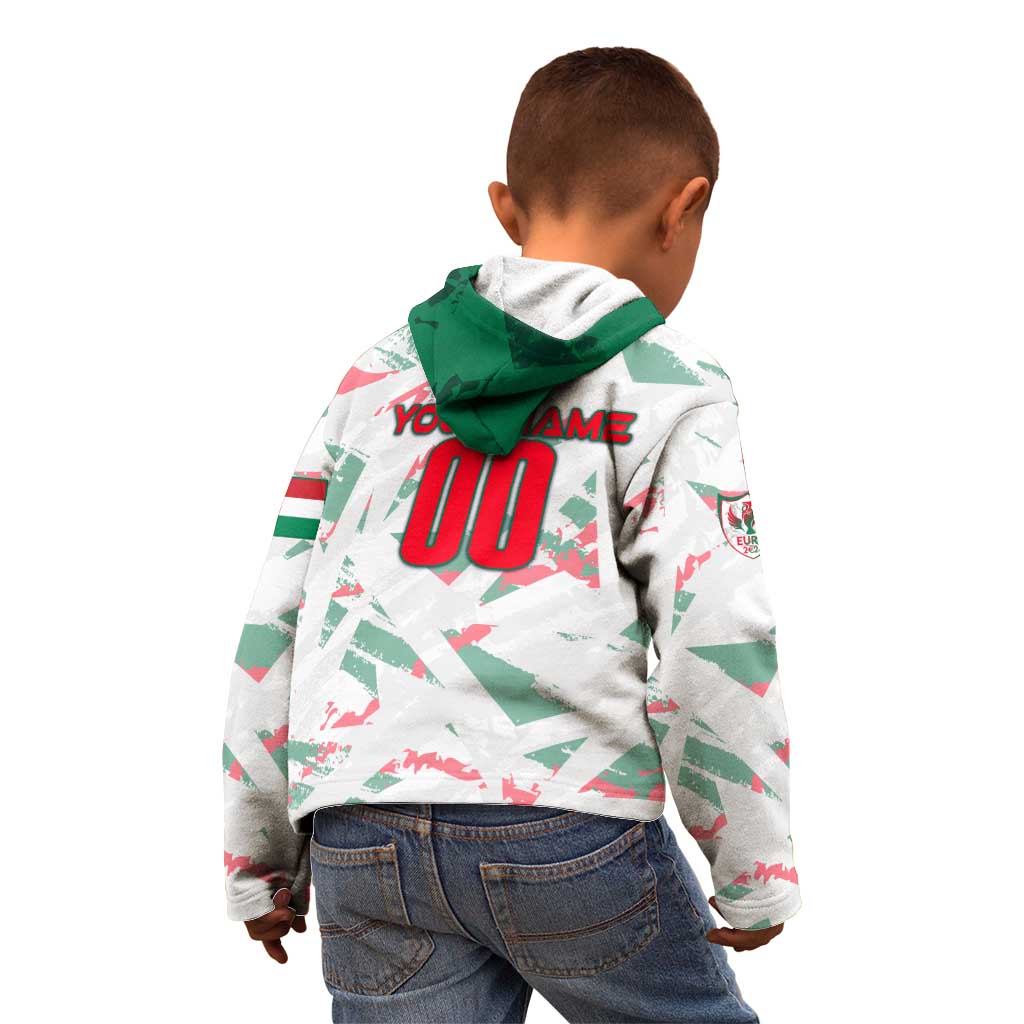 Personalized Hungary Football 2024 Kid Hoodie Trophy Wing Style - Wonder Print Shop