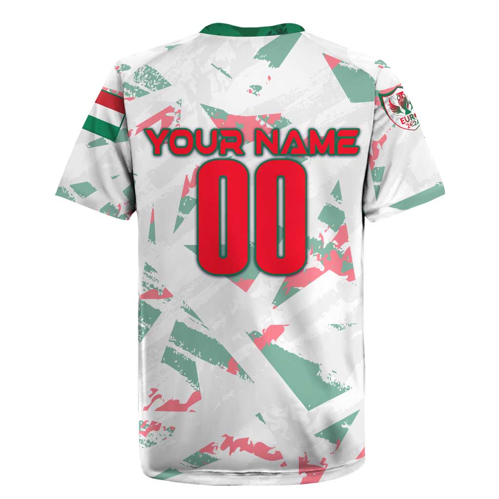Personalized Hungary Football 2024 Rugby Jersey Trophy Wing Style - Wonder Print Shop