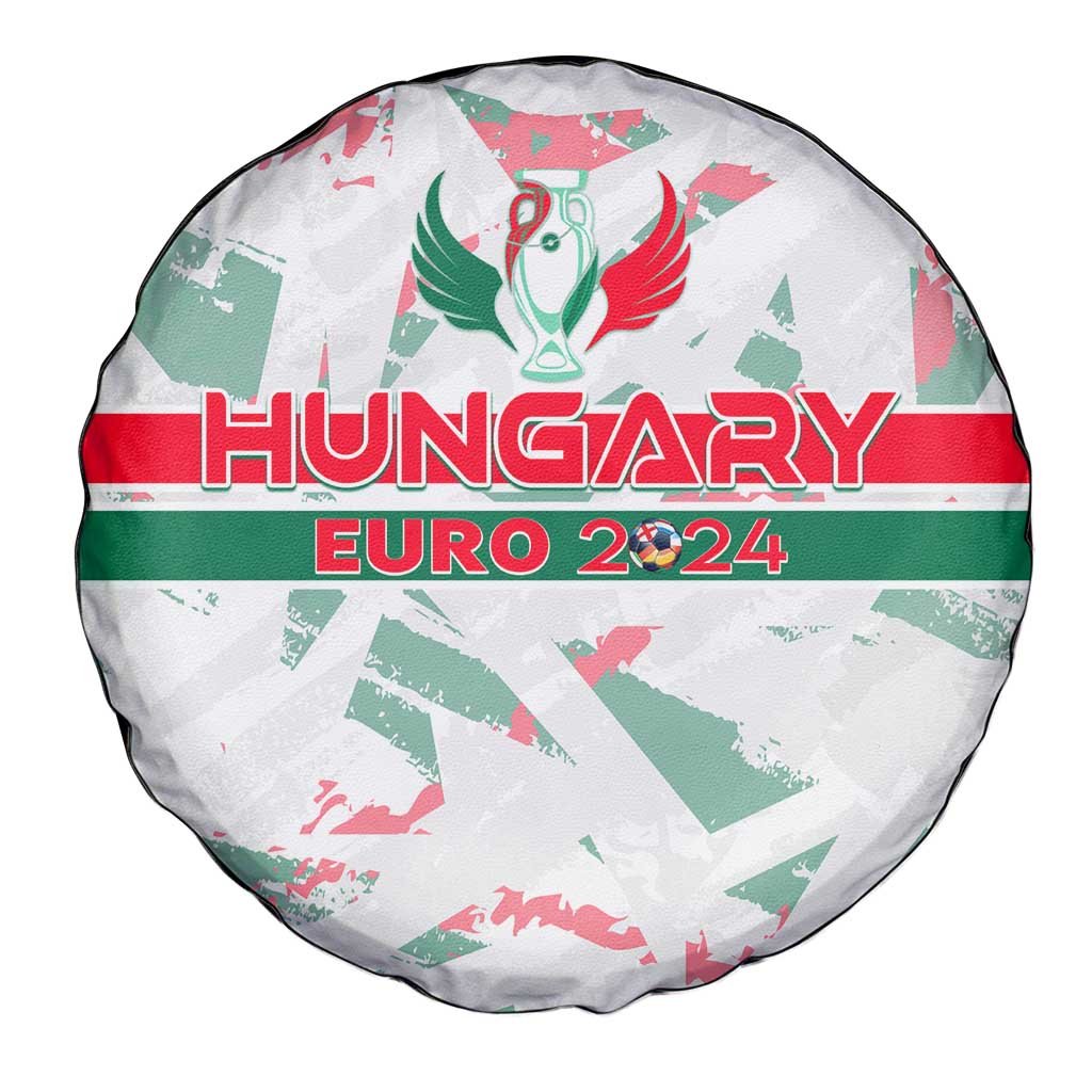 Hungary Football 2024 Spare Tire Cover Trophy Wing Style - Wonder Print Shop